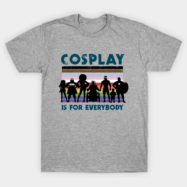 Cosplay is for everybody (Flag) T-Shirt by YelloCatBean